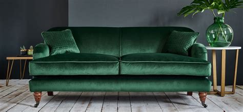 Agatha 3 Seater Sofa | Elegant Velvet Sofas | SofaSofa | Green sofa