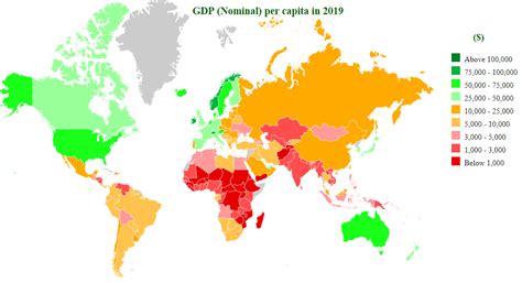 Countries by GDP (nominal) per capita 2019 - StatisticsTimes.com