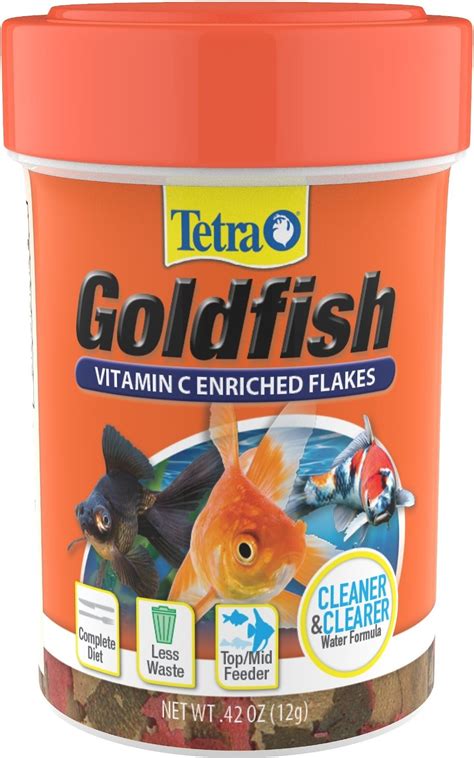 TETRAFin Flakes Goldfish Food, 0.42-oz jar - Chewy.com