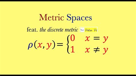 The Discrete Metric Space - YouTube