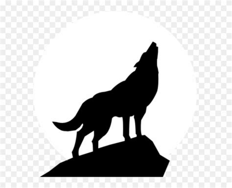 Wolf Outline Free Clip Art Wolves Wolf Silhouette Psd - Wolf Howling Silhouette #191178 | Wolf ...