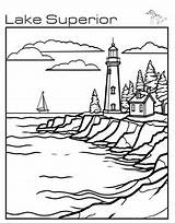 Lake Superior  Great Lakes Coloring Page By We Be Squirreling TPT sketch template