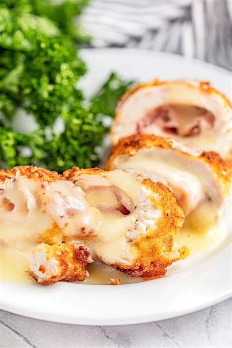 Classic Chicken Cordon Bleu (Baked or Fried) - The Stay At Home Chef