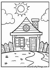 Printable Coloring Pages Build A World Of Fun With Houses sketch template