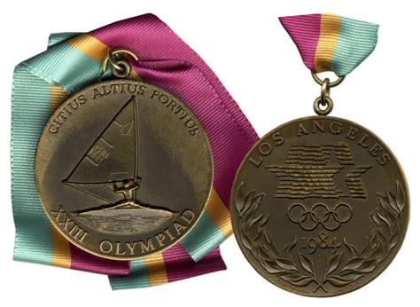 Sell Bronze 1984 Los Angeles Olympics Medal at Nate D. Sanders Auction