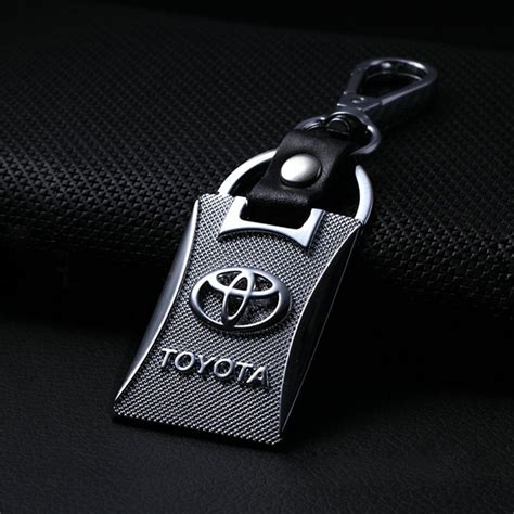 For Toyota Car Logo Keychain KeyRing For Toyota Avensis Corolla Prius Camry Vitz RAV4 Auto Key ...