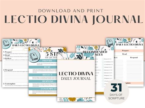 Printable Lectio Divina Bible Reading Journal - Etsy Hong Kong