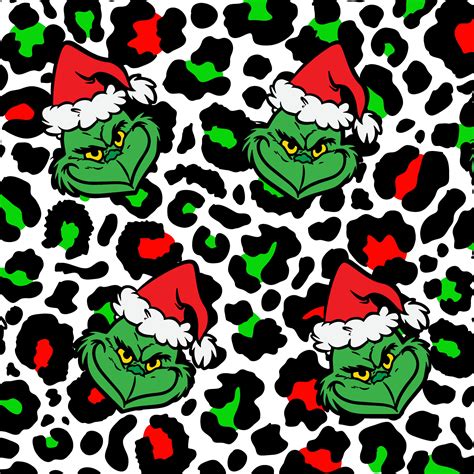 Grinch Seamless Pattern Christmas Seamless Pattern Grinch - Etsy