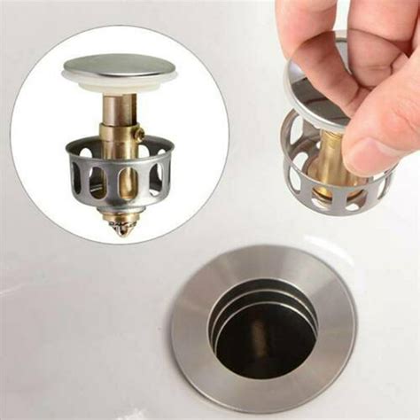 Wash Basin Rebound Drain Filter Pop-up Bathroom Sink Drain Plug - Walmart.com - Walmart.com