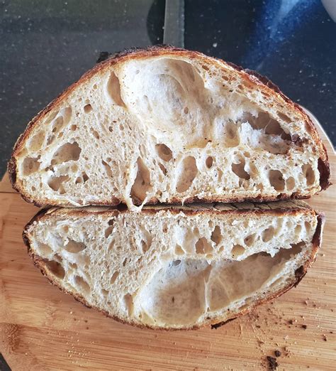 First try at sourdough using Joshua Weissman's No-Knead beginner sourdough method. I have never ...