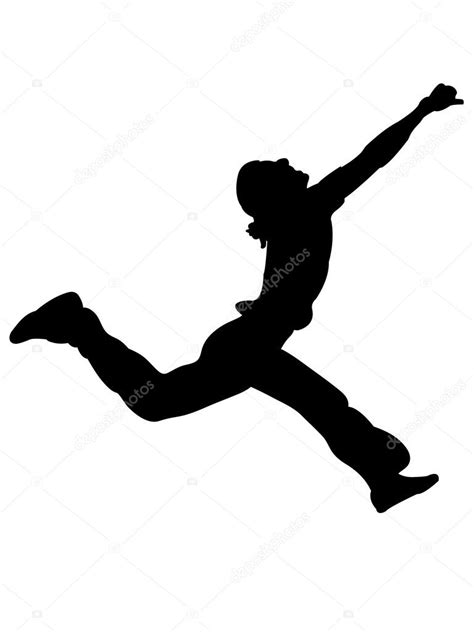 Silhouette of young man stretching — Stock Photo © imagerymajestic #1678959