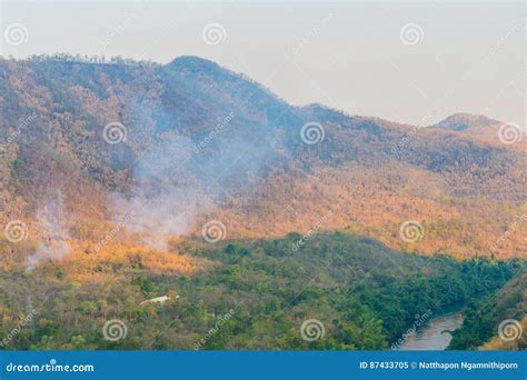 Fire smoke stock image. Image of disaster, wildfire, flame - 87433705