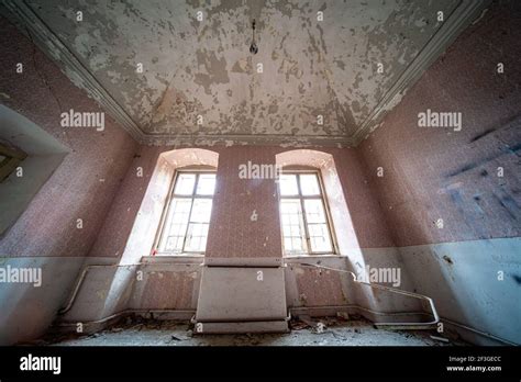 interior of an old abandoned castle Stock Photo - Alamy