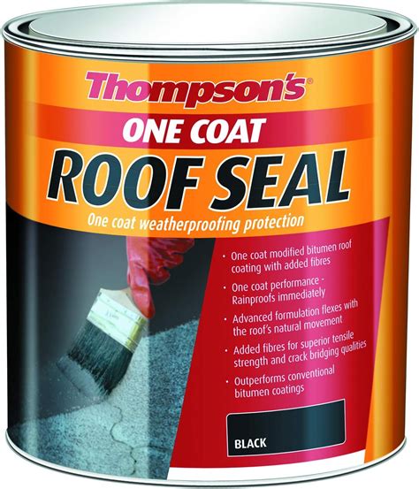 Thompsons One Coat Roof Seal Black 5L: Amazon.co.uk: DIY & Tools