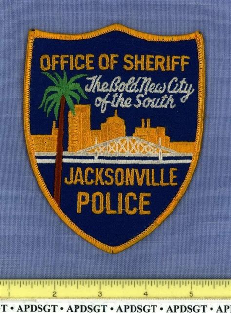 JACKSONVILLE SHERIFF OFFICE FLORIDA Police Patch BOLD NEW CITY of the SOUTH | Police patches ...