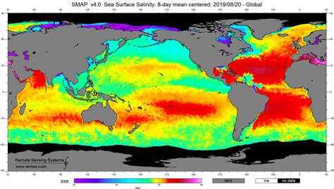 Ocean Salinity Map - Wayne Baisey