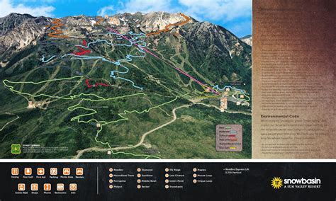 Snowbasin's Summer Trail Map! Sun Valley Resort, Utah Ski Resorts, Utah ...