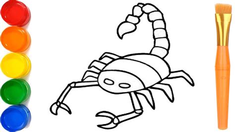 Learn Easy Draw a Scorpion Step by Step, KS ART - YouTube