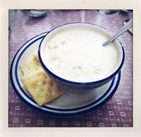 Delicious Clam Chowder at Black Pearl in Newport, RI