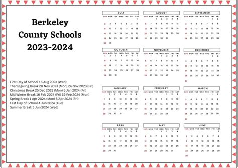 😄 Berkeley County School District Calendar 2024-2025 [PDF]