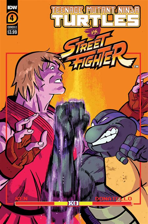 Teenage Mutant Ninja Turtles Vs. Street Fighter #4 Cover C Reilly | ComicHub