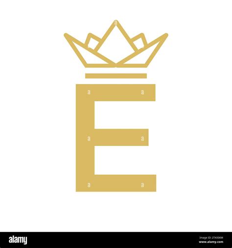 Initial Letter E Crown Logo. Crown Logo for Beauty, Fashion, Star ...