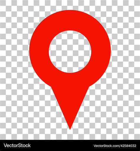 Map pin icon with transparent background Vector Image