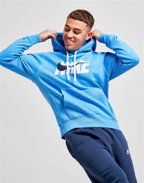 Buy Blue Nike Club Overhead Hoodie | JD Sports | JD Sports Ireland