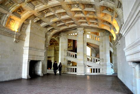 The interior of the lantern over the spiral staircase - Chambord Castle, FRANCE... http ...