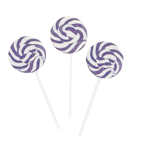 Bright Purple Swirl Lollipops - 24 Pc. | Purple candy buffet, Purple ...