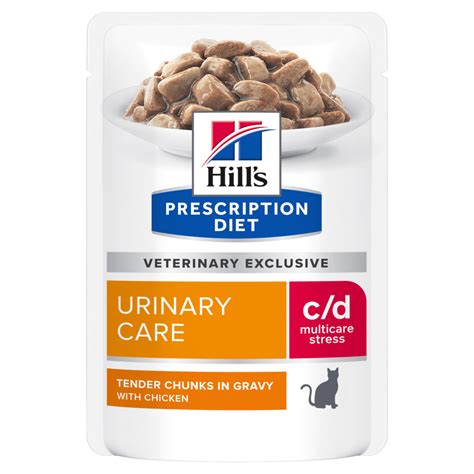 Buy Hills Prescription Diet Cd Urinary Stress Wet Cat Food Pouches ...