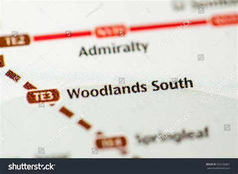 Woodlands South Station Singapore Metro Map Stock Photo 553156861 ...