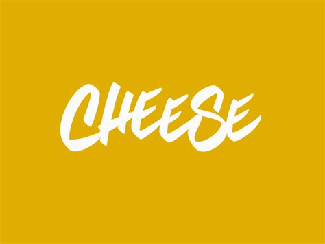 Cheese Lettering by Andy A on Dribbble