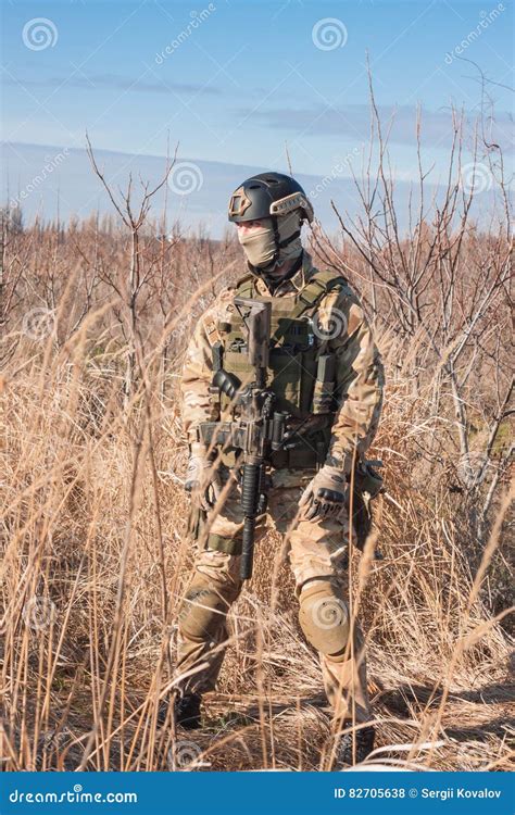 Soldier in Full NATO Uniform Stock Photo - Image of autumn, guard: 82705638