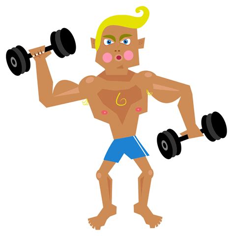 Man, Bodybuilding, Silhouette, Muscle, Drawing, Olympic - Clip Art Library