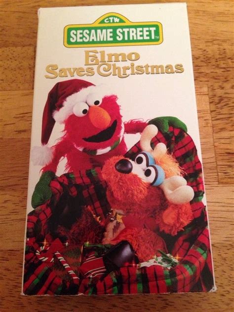 Sesame Street Elmo Saves Christmas VHS, 1996 | Sesame street, Elmo, Vhs