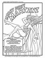 Martini Coloring Page At GetDrawings  Free Download sketch template