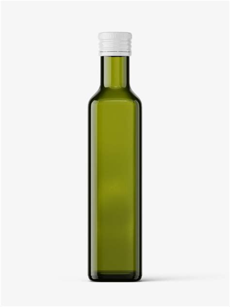 Oil bottle mockup / green - Smarty Mockups