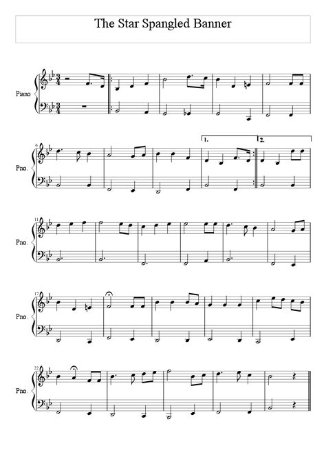 How To Play The USA’s National Anthem (The Star-Spangled Banner) on Piano and Keyboard – Piano ...