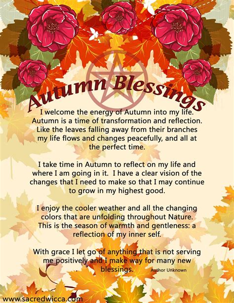 Autumn Blessings Prayer | Sacred Haven Coven