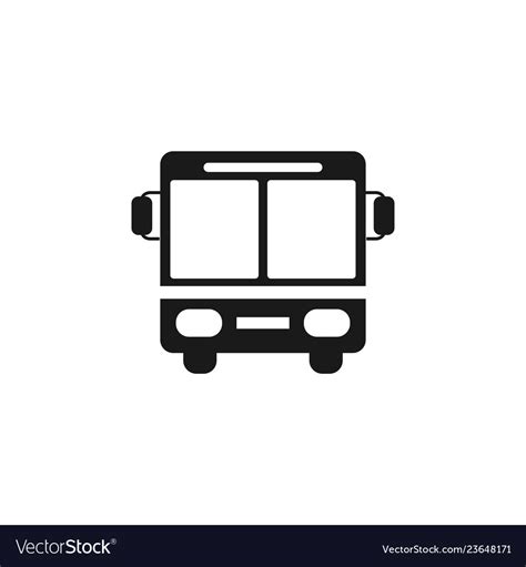 Bus icon graphic design template Royalty Free Vector Image