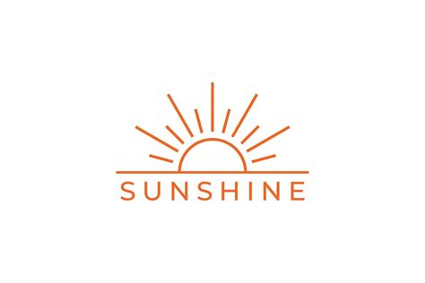 Sunshine symbol isolated sun logo vector design 12561183 Vector Art at ...