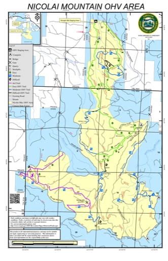 Nicolai Mountain - OHV Trail Map