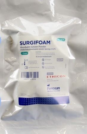 SURGIFOAM Absorbable Gelatin Powder by Ethicon, 6/CS - Medex Supply