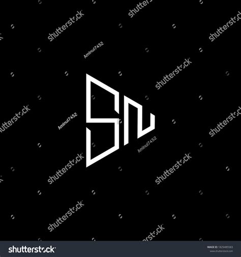 S N Letter Logo Abstract Design Stock Vector (Royalty Free) 1829485583