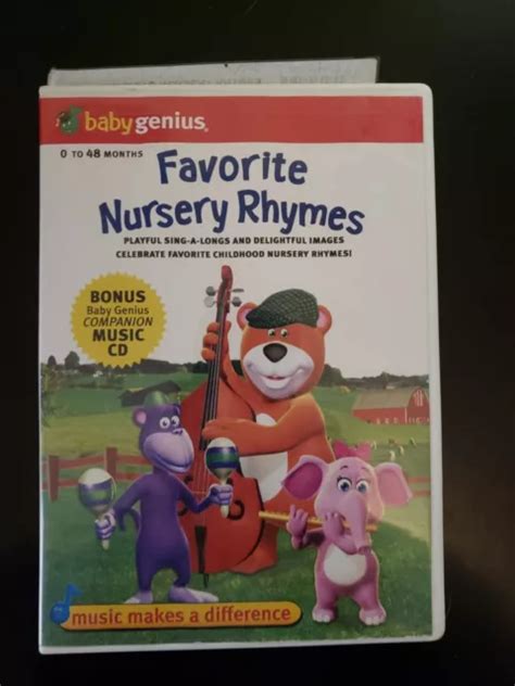 BABY GENIUS - Favorite Nursery Rhymes DVD/CD 2-Disc Set BUY 2 GET 1 FREE £5.95 - PicClick UK