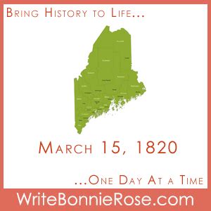 Timeline Worksheet: March 15, 1820, Maine Statehood - WriteBonnieRose.com