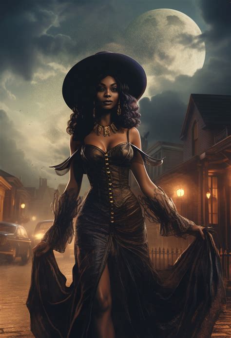 Wall Art Print | The Witch of New Orleans, Black Woman Witch | UKposters