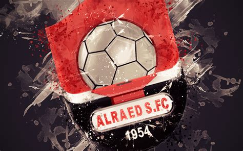 Download wallpapers Al-Raed FC, 4k, paint art, logo, creative, Saudi ...