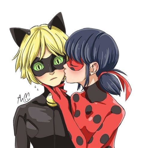 Cat Noir And Ladybug Kissing In Bed : Ladybug and her boyfriend cat ...